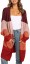 Cardigan cu dungi pentru femei tricotat A2210 1