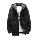 Cardigan d'hiver pour homme à carreaux avec capuche et fermeture éclair Pull chaud et stylé à manches longues Vêtements d'automne et d'hiver Polyester Différentes couleurs 16