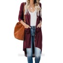 Cardigan da donna con tasche e bottoni 8