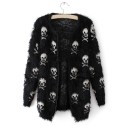 Cardigan de dama cu cranii 4