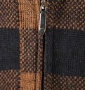 Cárdigan de invierno a cuadros para hombre con capucha y cremallera Suéter cálido y elegante de manga larga Ropa de otoño e invierno 9