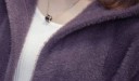 Cardigan en peluche pour femme avec capuche 1