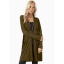 Cardigan feminino com bolsos A2195 8