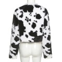 Cardigan femme en fausse fourrure P1664 2