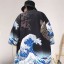 Cardigan kimono bărbătesc cu imprimeu 1
