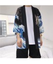 Cardigan kimono masculino com estampado 5