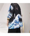 Cardigan kimono pentru bărbați cu imprimeu 7