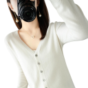 Cardigan lavorato a maglia da donna con scollatura a V Maglione elegante con bottoni Maglione alla moda monocolore Vari colori Poliestere Acrilico 24