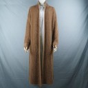 Cardigan long et pelucheux pour femmes 3