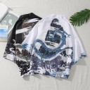 Cardigan masculino dragão F713 3