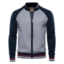 Cardigan pour homme à manches longues Pull en coton avec élasthanne à fermeture éclair Pull moderne pour le travail et les loisirs Différentes couleurs 9
