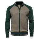 Cardigan pour homme à manches longues Pull en coton avec élasthanne à fermeture éclair Pull moderne pour le travail et les loisirs 5