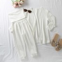 Cardigan, top e pantaloni per ragazza L1491 3