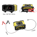 Cargador de baterías de automóvil 12 V / 24 V 10 A Cargador automático inteligente con pantalla LCD para baterías de plomo, AGM, GEL y LiFePO4 enchufe 3