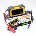 Cargador de baterías de automóvil 12 V 7 A Cargador automático inteligente con microprocesador Protección contra sobrevoltaje Enchufe 1