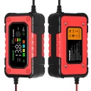 Cargador de baterías de automóvil 12 V 7 A Cargador automático inteligente con microprocesador Protección contra sobrevoltaje Enchufe 4