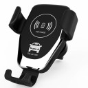 Cargador inalámbrico para coche 10 W con soporte para teléfono en la ventilación Conector Micro USB Material ABS y policarbonato Dimensiones 7