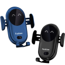 Cargador inalámbrico rápido de 30 W para coche con sensor de infrarrojos, sujeción automática, ventosa y clip, QC3.0, soporte giratorio, Micro USB en el set. 4