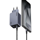 Cargador rápido de 100 W con enchufe UE, 2 puertos USB C y 1 puerto USB A GaN QC 4.0 3.0 PD, carga rápida de 5 V y 3 A para teléfono, tableta 5