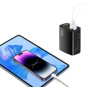 Cargador rápido de 120 W, 5 puertos, 3 USB C, 2 USB A, adaptador, enchufe UE, cargador USB para varios dispositivos, carga rápida de alta potencia. 4