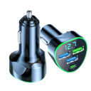 Cargador rápido para coche de 350 W, 4 en 1, USB C PD y 3 USB A 3,1 A, adaptador para encendedor de cigarrillos, carga súper rápida, pantalla LED 2