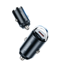 Cargador rápido para coche de 45 W con puerto USB C, cargador rápido para encendedor de cigarrillos, carga universal de teléfono en el coche, salida USB-C 6