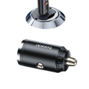 Cargador rápido para coche de 45 W con puerto USB C, cargador rápido para encendedor de cigarrillos, carga universal de teléfono en el coche, salida 7