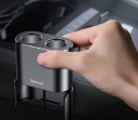 Caricabatterie da auto Dual USB con doppia presa accendisigari 1