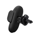 Caricabatterie wireless 30W per auto con sensore infrarosso, bloccaggio automatico, supporto a ventosa e clip QC3.0, supporto rotante Micro USB incluso 6