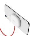 Caricabatterie wireless con ventosa per il retro del telefono Ricarica anche mentre si tiene in mano Massima potenza 10 W Plastica e silicone 5