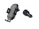 Caricabatterie wireless per auto 10 W con supporto per smartphone Adattatore per accendisigari 18 W con due porte USB Quick Charge 3.0 2