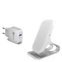 Caricabatterie wireless Qi 10 W con supporto per telefoni cellulari Superficie di ricarica inclinata Base in lega di alluminio Spia luminosa 2