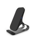 Caricabatterie wireless Qi 10 W con supporto per telefoni cellulari Superficie di ricarica inclinata Base in lega di alluminio Spia luminosa 3