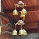 Carillón colgante de 58 cm con disposición de campanas en dos niveles Decoración para el balcón o la entrada para un confort acústico 4