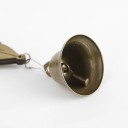 Carillon éolien décoratif suspendu avec figurine et auvent Aspect bois Feuille et cloche Style japonais 2