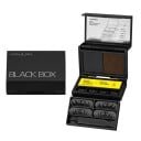 Carimbo para pestanas inferiores, eyeliner e pinta 3 em 1 Conjunto de 8 cabeçotes magnéticos Tinta preta e castanha Com espelho Para maquilhagem 5