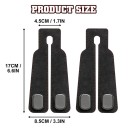 Cârlig auto pentru suportul de cap cu capăt dublu din metal, design elegant, suprafață moale, potrivit pentru genți, sacoșe și îmbrăcăminte 2