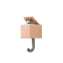 Cârlig autocolant cu capac și animalut drăgălaș Suport decorativ pentru prosoape, chei, haine sau accesorii 12