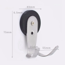 Cârlig magnetic pentru perete pentru aparat de cafea Suport universal pentru accesorii și capsule Magnet puternic detașabil Organizator 4