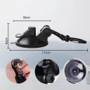 Cârlige de montare pentru cort cu ventuză 2 buc Cârlige portabile pentru mașină și rulotă Ventuză 8 cm Cârlig de agățare Lungime 17 cm 7