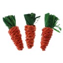 Carotte en rotin pour rongeurs 3 pcs 2