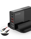 Carregador de 6 portas PD Quick Charge com suporte 2