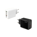 Carregador Rápido 120W 5 portas 3× USB C 2× USB A adaptador EU ficha carregador USB carregamento múltiplos dispositivos alto desempenho carregamento rápido 3