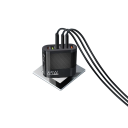 Carregador Rápido 65W 6 em 1 com ficha EU 3x USB C e 3x USB A adaptador de carregamento PD e QC3.0 para telemóveis 5V 3.1A carregador de rede 8