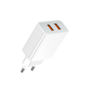 Carregador rápido de rede para tomada EU 2x USB A 2.4A adaptador de carregamento 5V 12W carregador de viagem universal para telemóveis e dispositivos 7