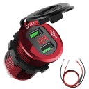 Carregador USB duplo para motocicleta B658 2