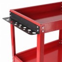 Carrinho de ferramentas 3 andares Capacidade 100 kg Dimensões 74 x 66 x 35,5 cm Estrutura metálica com rodas e pega Para oficina, garagem 14