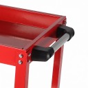 Carrinho de ferramentas 3 andares Capacidade 100 kg Dimensões 74 x 66 x 35,5 cm Estrutura metálica com rodas e pega Para oficina, garagem 15