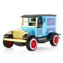 Carrinho veterano para crianças Modelo retro de automóvel histórico com detalhes decorativos dourados Liga de metal e plástico Dimensões 11,5 x 6 x 1