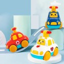 Carro de corda 10,5 x 6,5 x 9,5 cm para crianças Sem pilhas Bombeiros Ambulância Polícia Carros de resgate adoráveis 1